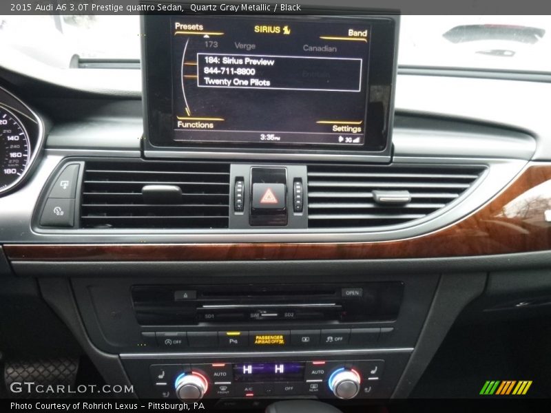 Quartz Gray Metallic / Black 2015 Audi A6 3.0T Prestige quattro Sedan