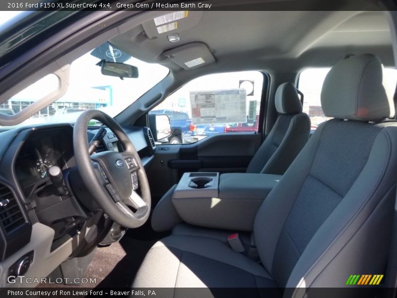 Green Gem / Medium Earth Gray 2016 Ford F150 XL SuperCrew 4x4