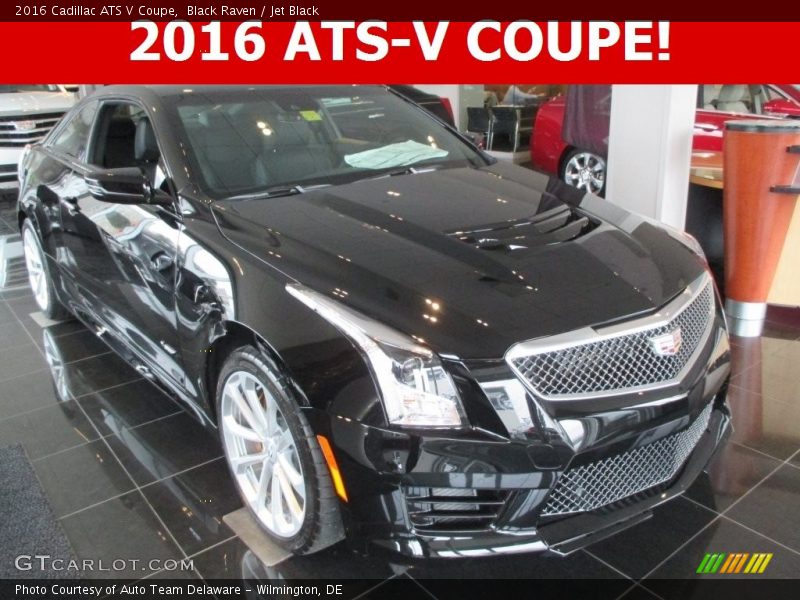 Black Raven / Jet Black 2016 Cadillac ATS V Coupe
