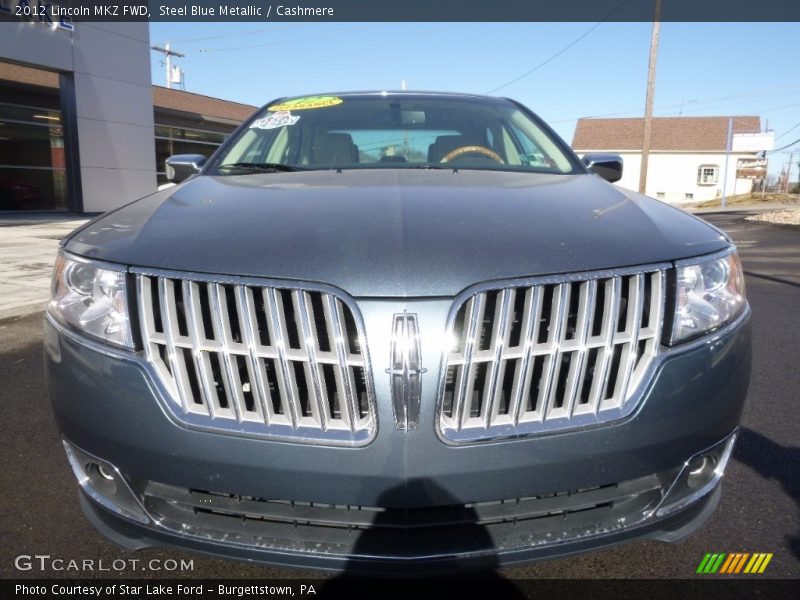 Steel Blue Metallic / Cashmere 2012 Lincoln MKZ FWD