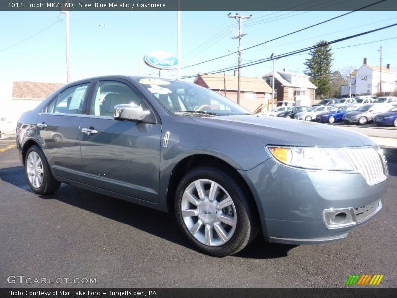 Steel Blue Metallic / Cashmere 2012 Lincoln MKZ FWD