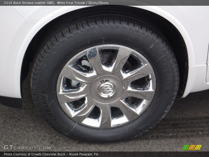 White Frost Tricoat / Ebony/Ebony 2016 Buick Enclave Leather AWD