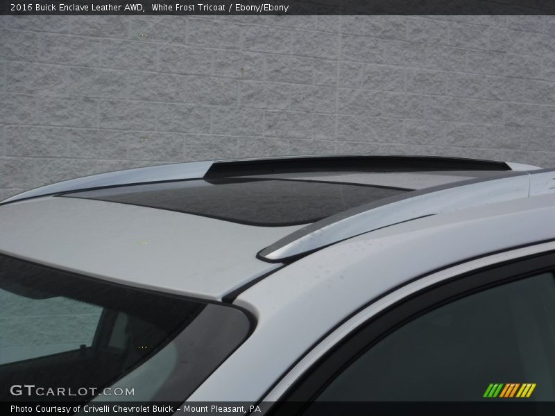 White Frost Tricoat / Ebony/Ebony 2016 Buick Enclave Leather AWD