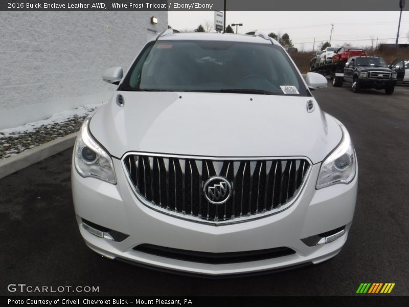 White Frost Tricoat / Ebony/Ebony 2016 Buick Enclave Leather AWD