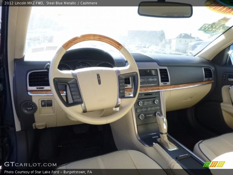 Steel Blue Metallic / Cashmere 2012 Lincoln MKZ FWD
