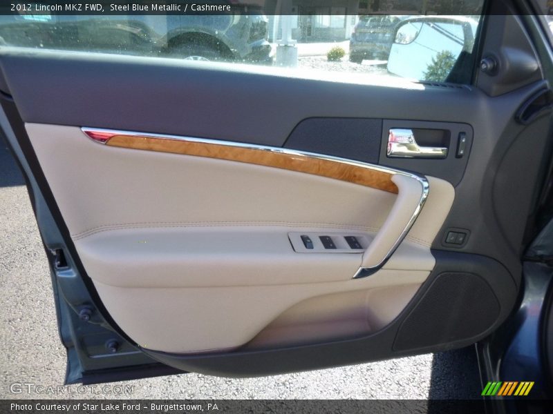 Steel Blue Metallic / Cashmere 2012 Lincoln MKZ FWD