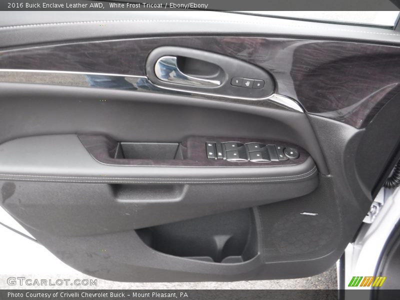 White Frost Tricoat / Ebony/Ebony 2016 Buick Enclave Leather AWD