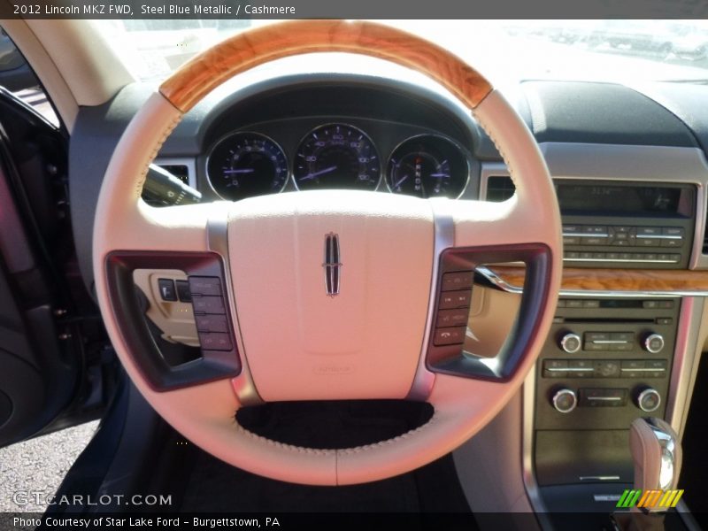 Steel Blue Metallic / Cashmere 2012 Lincoln MKZ FWD