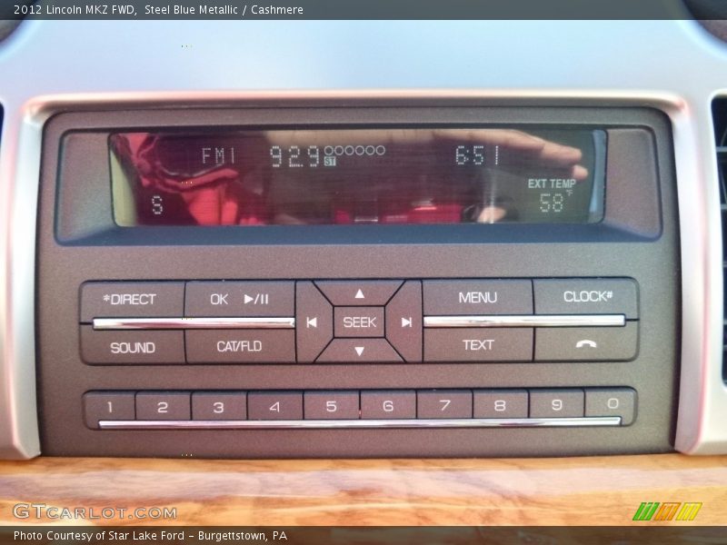 Steel Blue Metallic / Cashmere 2012 Lincoln MKZ FWD