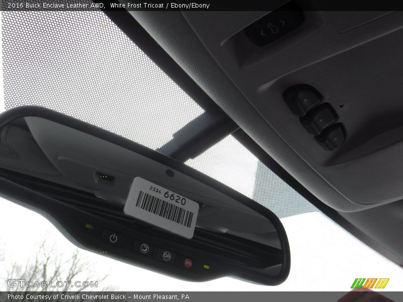 White Frost Tricoat / Ebony/Ebony 2016 Buick Enclave Leather AWD