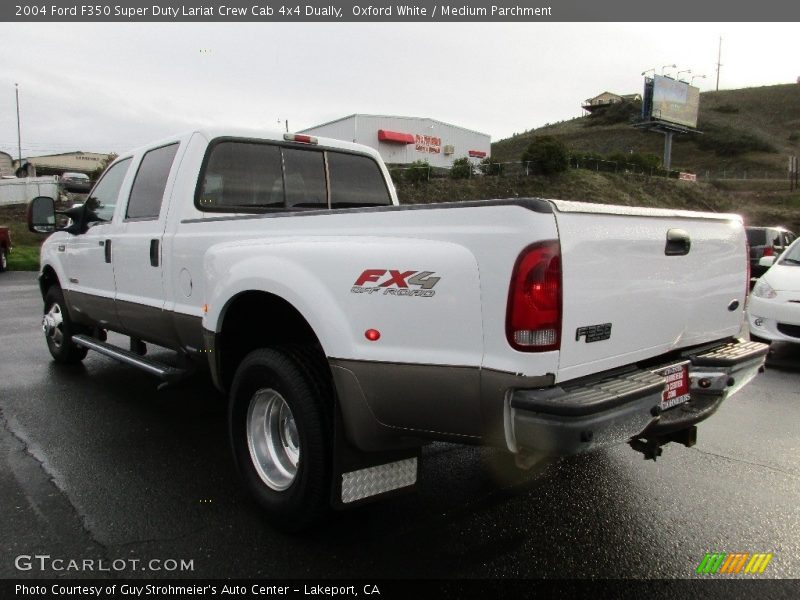 Oxford White / Medium Parchment 2004 Ford F350 Super Duty Lariat Crew Cab 4x4 Dually