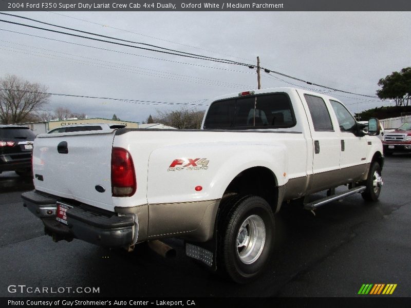 Oxford White / Medium Parchment 2004 Ford F350 Super Duty Lariat Crew Cab 4x4 Dually