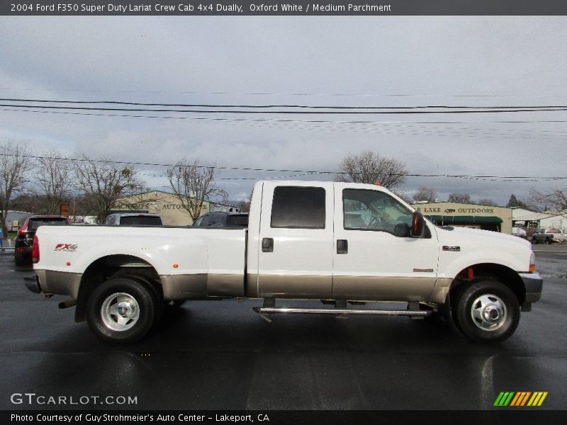 Oxford White / Medium Parchment 2004 Ford F350 Super Duty Lariat Crew Cab 4x4 Dually