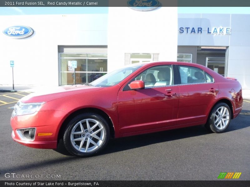 Red Candy Metallic / Camel 2011 Ford Fusion SEL