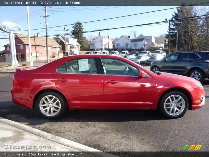 Red Candy Metallic / Camel 2011 Ford Fusion SEL