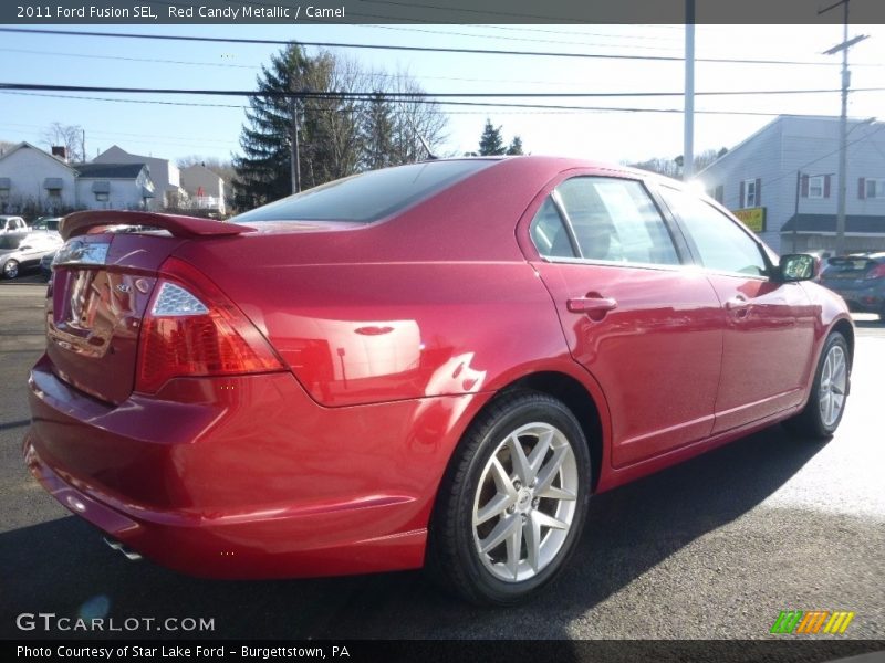 Red Candy Metallic / Camel 2011 Ford Fusion SEL