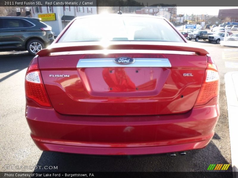 Red Candy Metallic / Camel 2011 Ford Fusion SEL