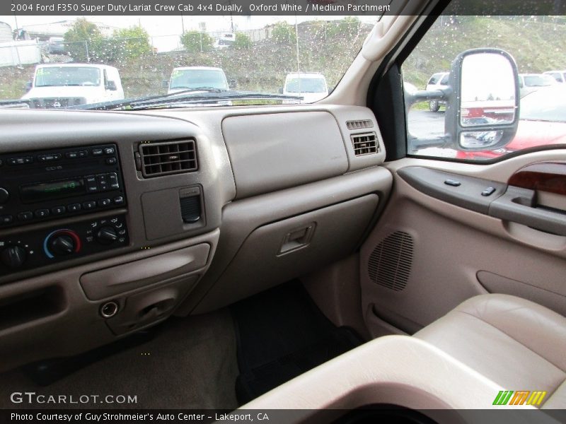 Oxford White / Medium Parchment 2004 Ford F350 Super Duty Lariat Crew Cab 4x4 Dually