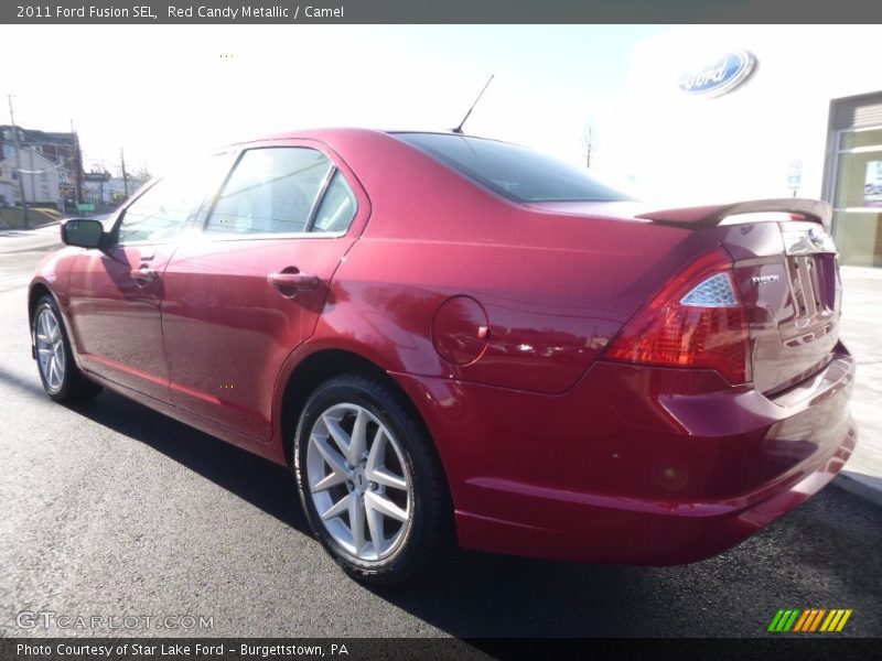 Red Candy Metallic / Camel 2011 Ford Fusion SEL