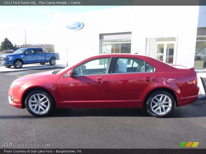 Red Candy Metallic / Camel 2011 Ford Fusion SEL