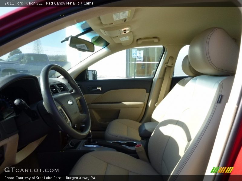 Red Candy Metallic / Camel 2011 Ford Fusion SEL