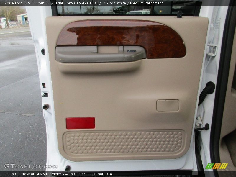 Oxford White / Medium Parchment 2004 Ford F350 Super Duty Lariat Crew Cab 4x4 Dually