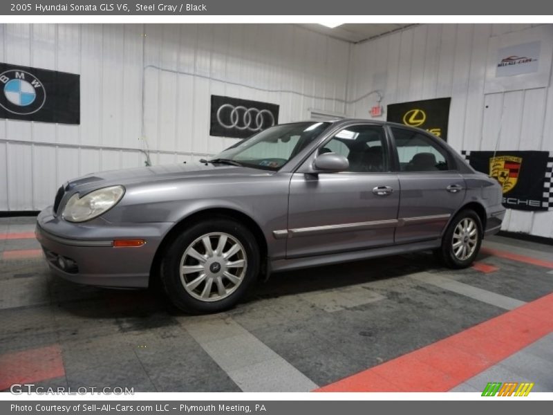 Steel Gray / Black 2005 Hyundai Sonata GLS V6