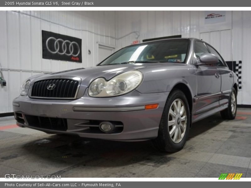 Steel Gray / Black 2005 Hyundai Sonata GLS V6