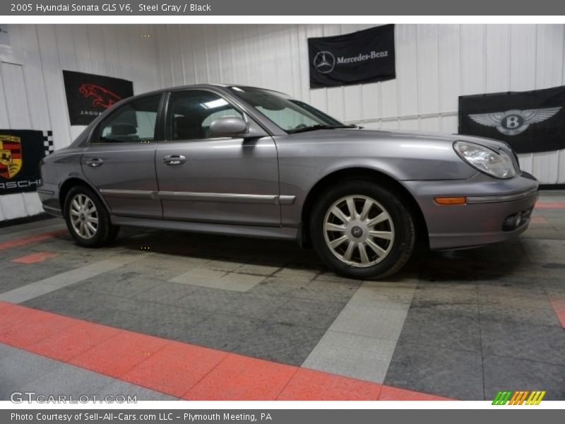Steel Gray / Black 2005 Hyundai Sonata GLS V6