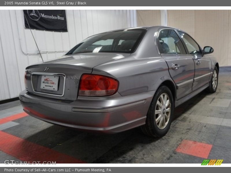 Steel Gray / Black 2005 Hyundai Sonata GLS V6