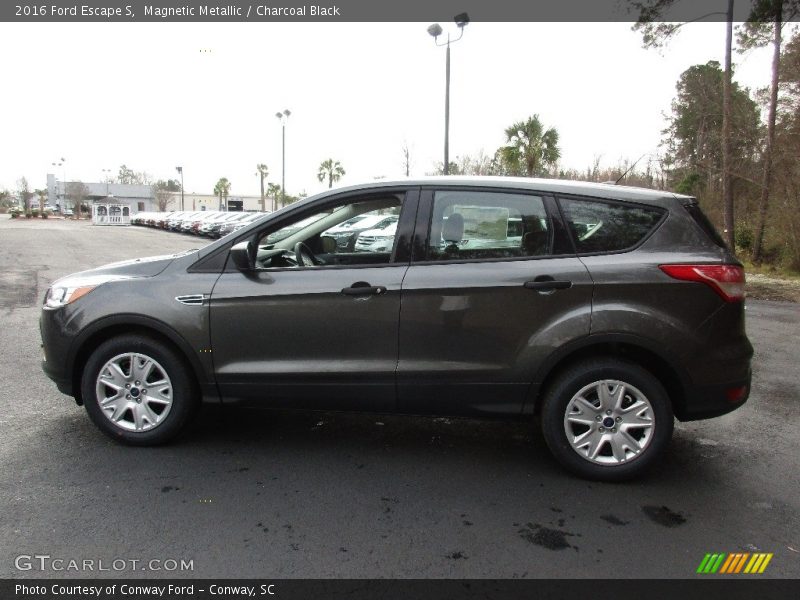 Magnetic Metallic / Charcoal Black 2016 Ford Escape S