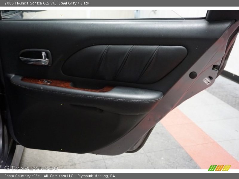 Steel Gray / Black 2005 Hyundai Sonata GLS V6