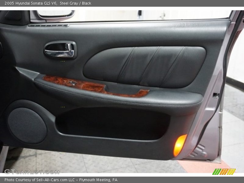 Steel Gray / Black 2005 Hyundai Sonata GLS V6