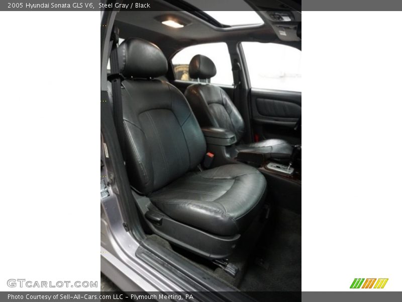 Steel Gray / Black 2005 Hyundai Sonata GLS V6