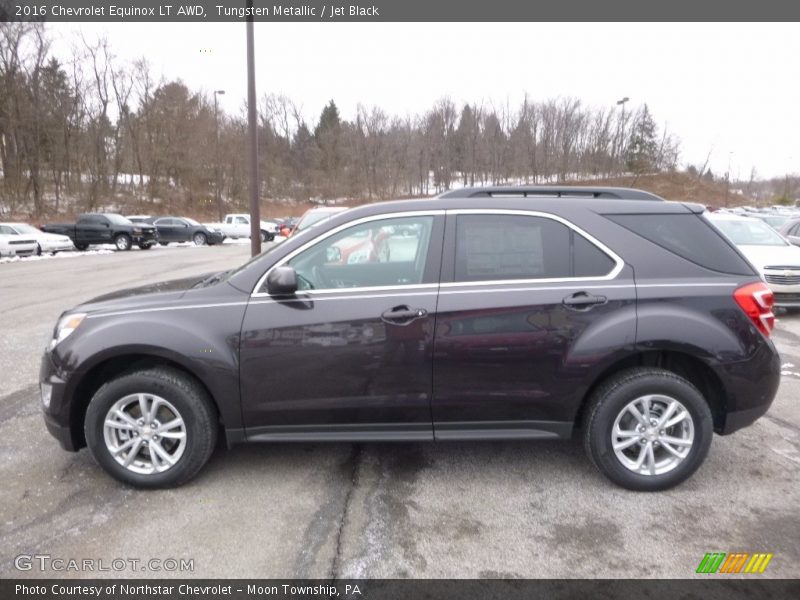 Tungsten Metallic / Jet Black 2016 Chevrolet Equinox LT AWD