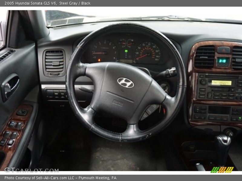 Steel Gray / Black 2005 Hyundai Sonata GLS V6