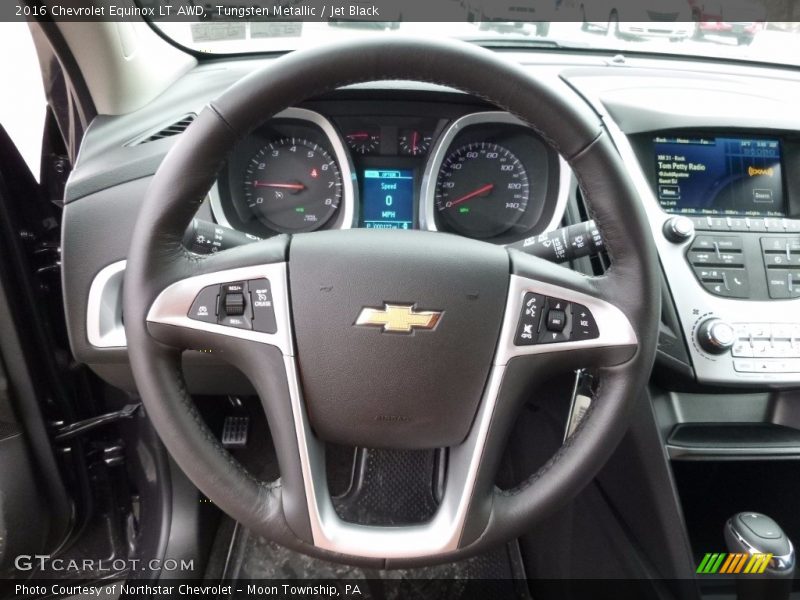 Tungsten Metallic / Jet Black 2016 Chevrolet Equinox LT AWD