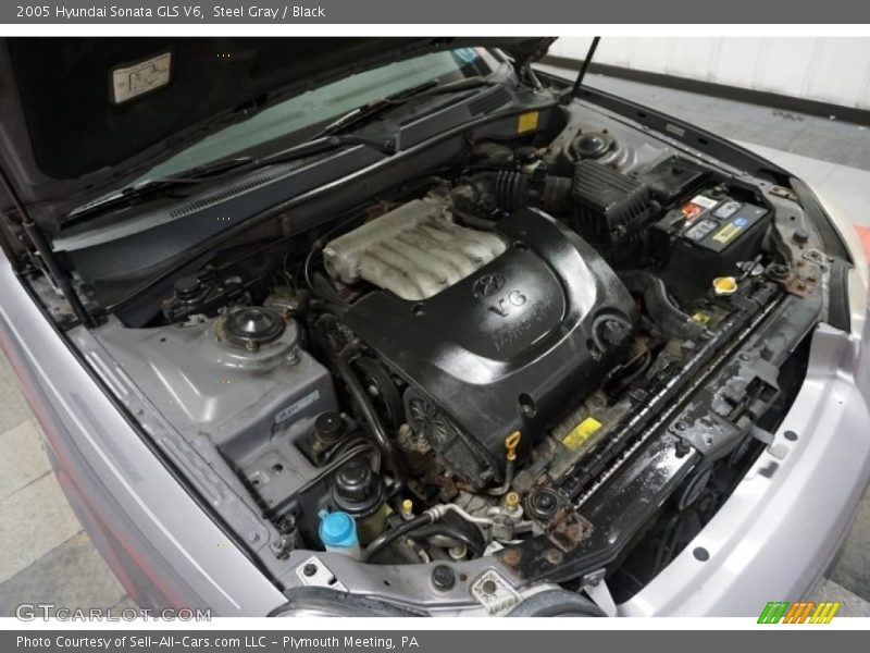 Steel Gray / Black 2005 Hyundai Sonata GLS V6