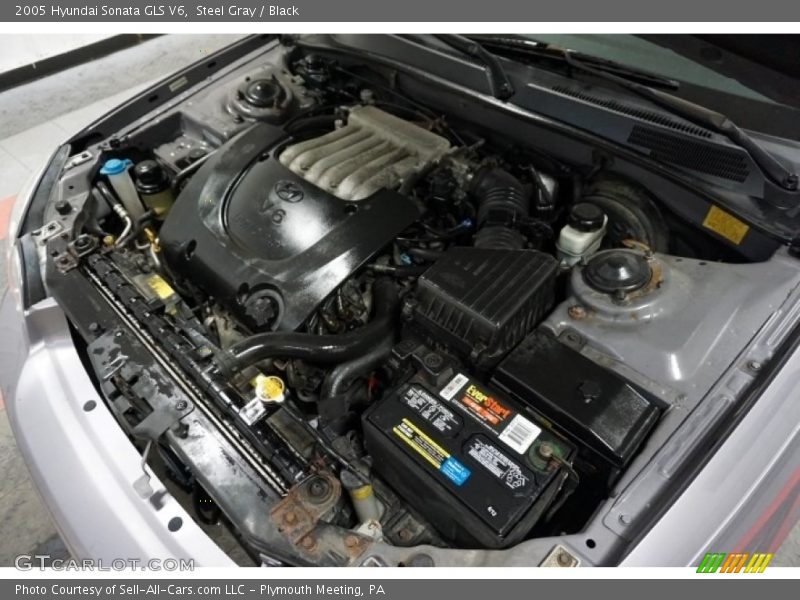 Steel Gray / Black 2005 Hyundai Sonata GLS V6