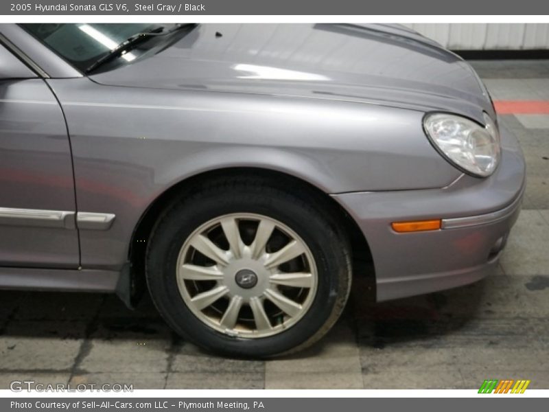 Steel Gray / Black 2005 Hyundai Sonata GLS V6