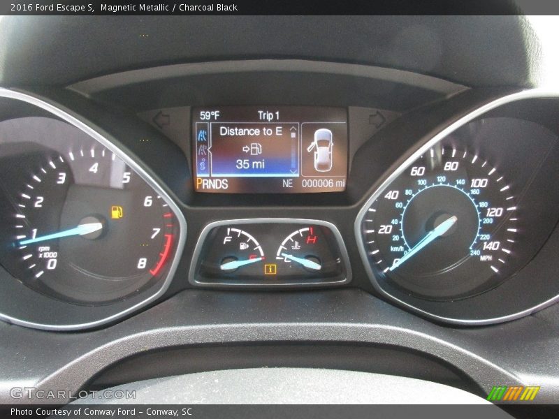 Magnetic Metallic / Charcoal Black 2016 Ford Escape S