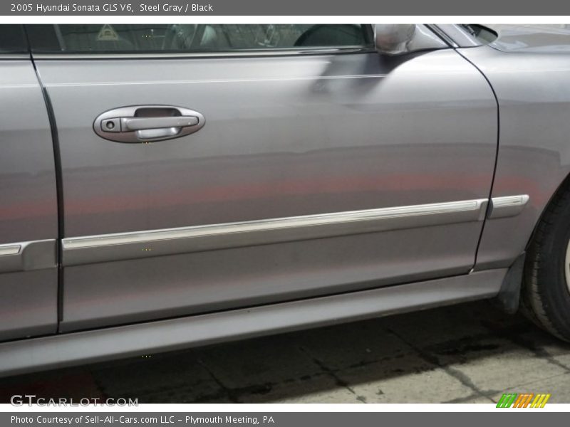 Steel Gray / Black 2005 Hyundai Sonata GLS V6