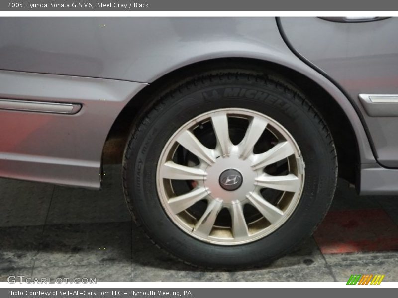 Steel Gray / Black 2005 Hyundai Sonata GLS V6