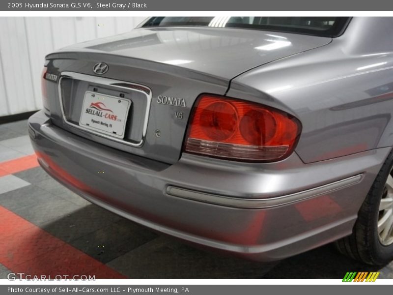 Steel Gray / Black 2005 Hyundai Sonata GLS V6