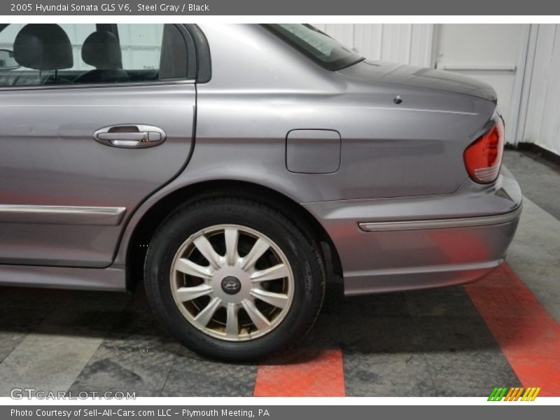 Steel Gray / Black 2005 Hyundai Sonata GLS V6