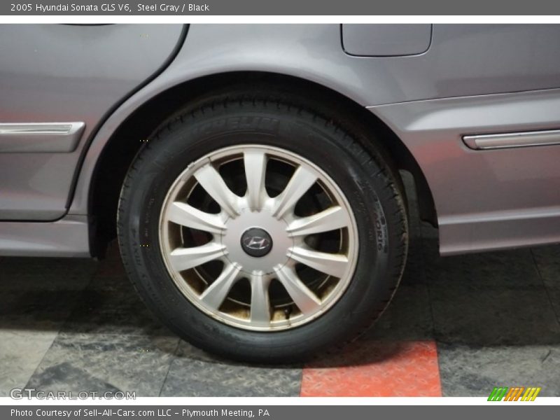 Steel Gray / Black 2005 Hyundai Sonata GLS V6