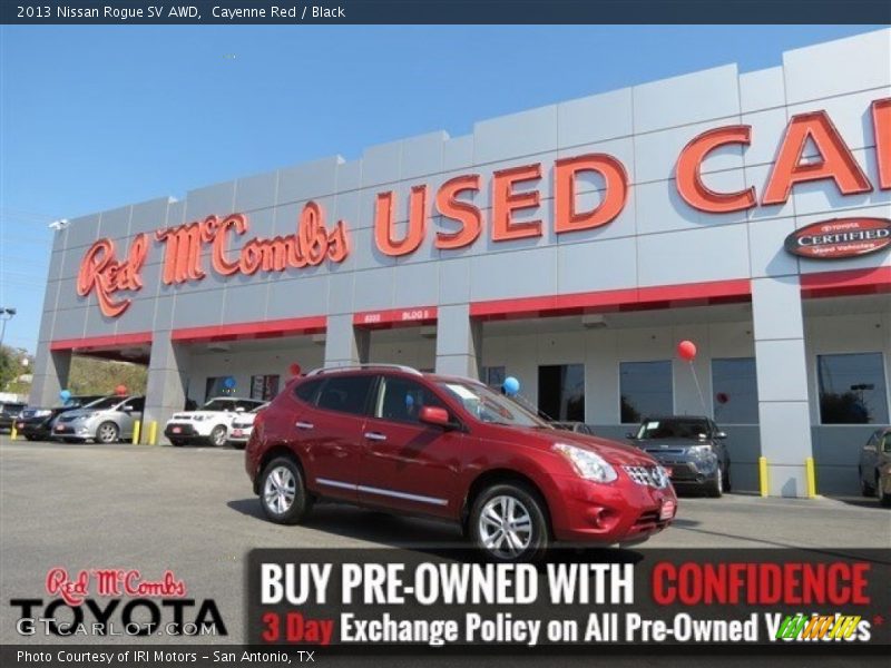 Cayenne Red / Black 2013 Nissan Rogue SV AWD