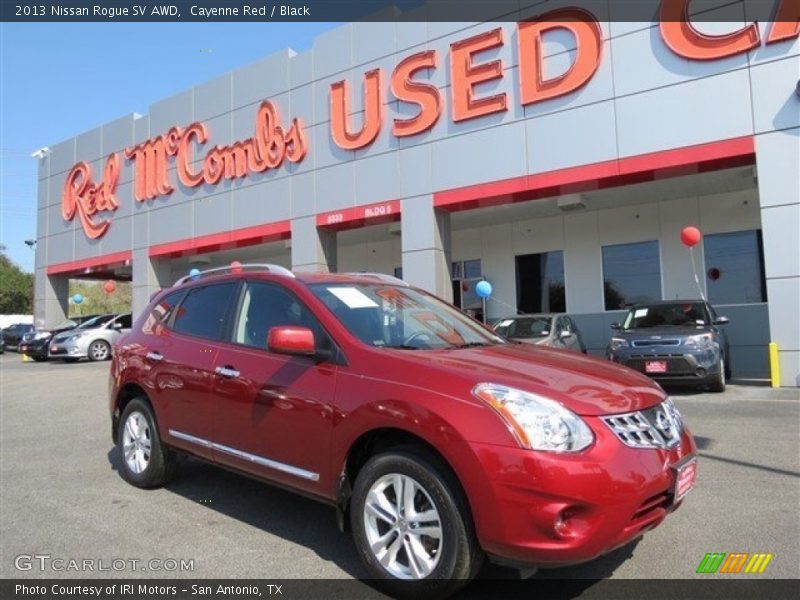 Cayenne Red / Black 2013 Nissan Rogue SV AWD