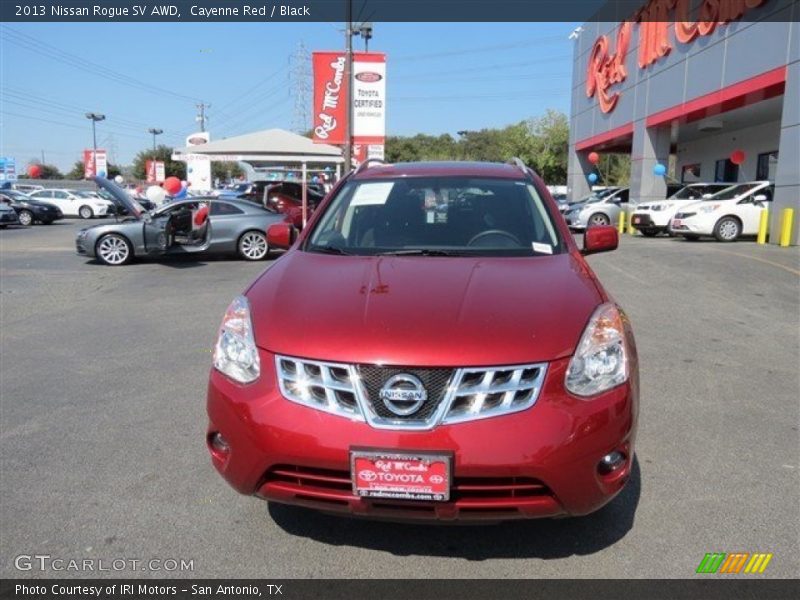 Cayenne Red / Black 2013 Nissan Rogue SV AWD