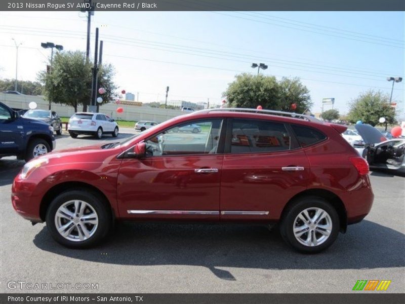 Cayenne Red / Black 2013 Nissan Rogue SV AWD